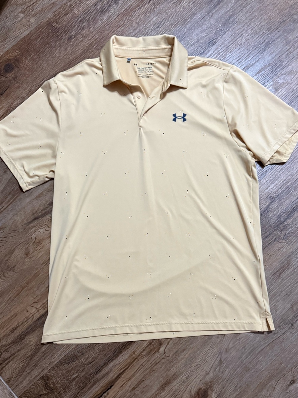 Under Armour Pale Yellow Men’s Polo with Chest Logo